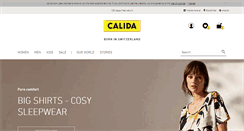 Desktop Screenshot of calida-shop.de