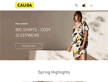 Tablet Screenshot of calida-shop.de